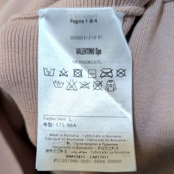 RED VALENTINO Knit & Polka Dot Tulle Mini Dress - Nude/Blush Women's S - Picture 7 of 8